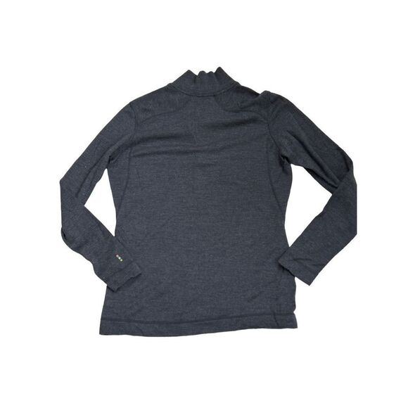 Smartwool Pullover Sweater Quarter Zip Base Layer Gray Women's Size XL - Picture 3 of 6